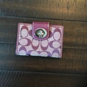 Purple Coach Wallet